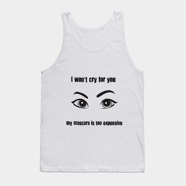 mascara Tank Top by mommys